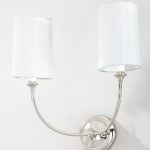 Серебряный двойной бра Сона JJ10626-2T LouvreHome