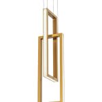 Золотой светодиодный подвес Ульрих LHLPN080723XNP LouvreHome