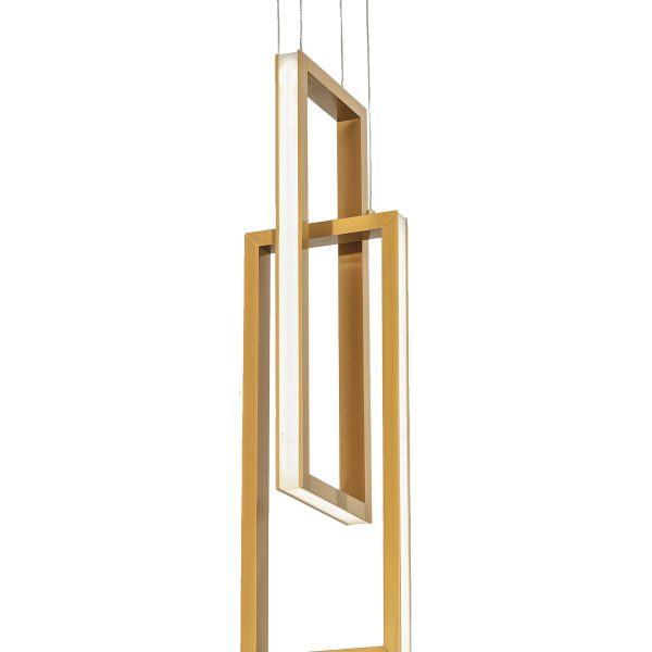 Золотой светодиодный подвес Ульрих LHLPN080723XNP LouvreHome