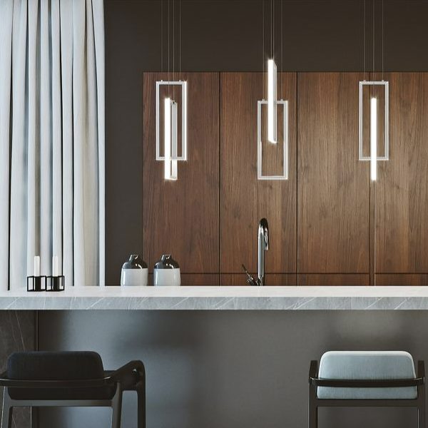 Серебряный светодиодный подвес Ульрих LHLPN090723XNP LouvreHome