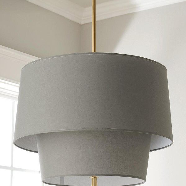 Серая люстра Вирджил P7552PC LouvreHome