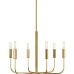 Золотая люстра Уорвик JJ10541-6DA LouvreHome