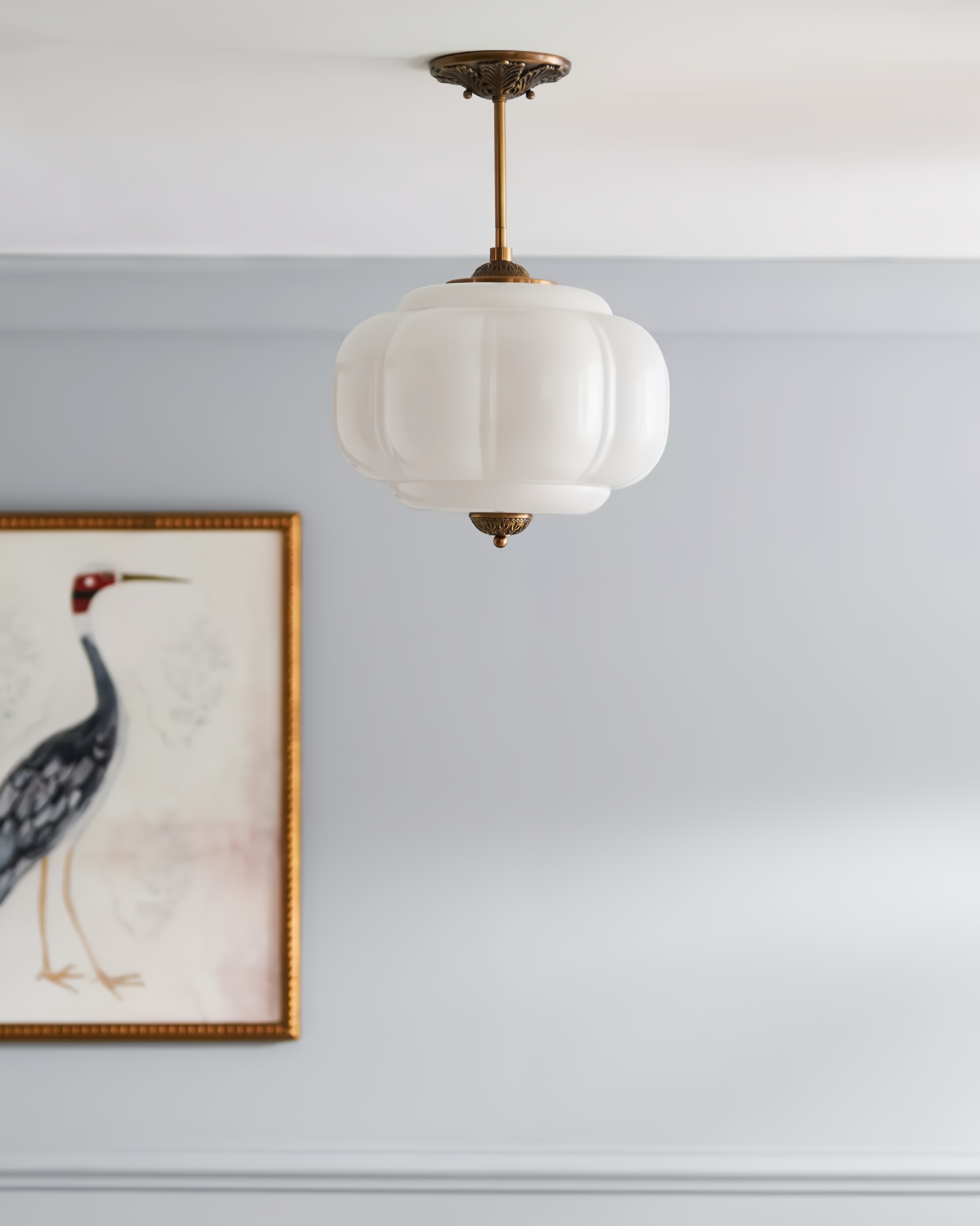 Золотой подвесной светильник Элаиза LHLCH120324SWL LouvreHome
