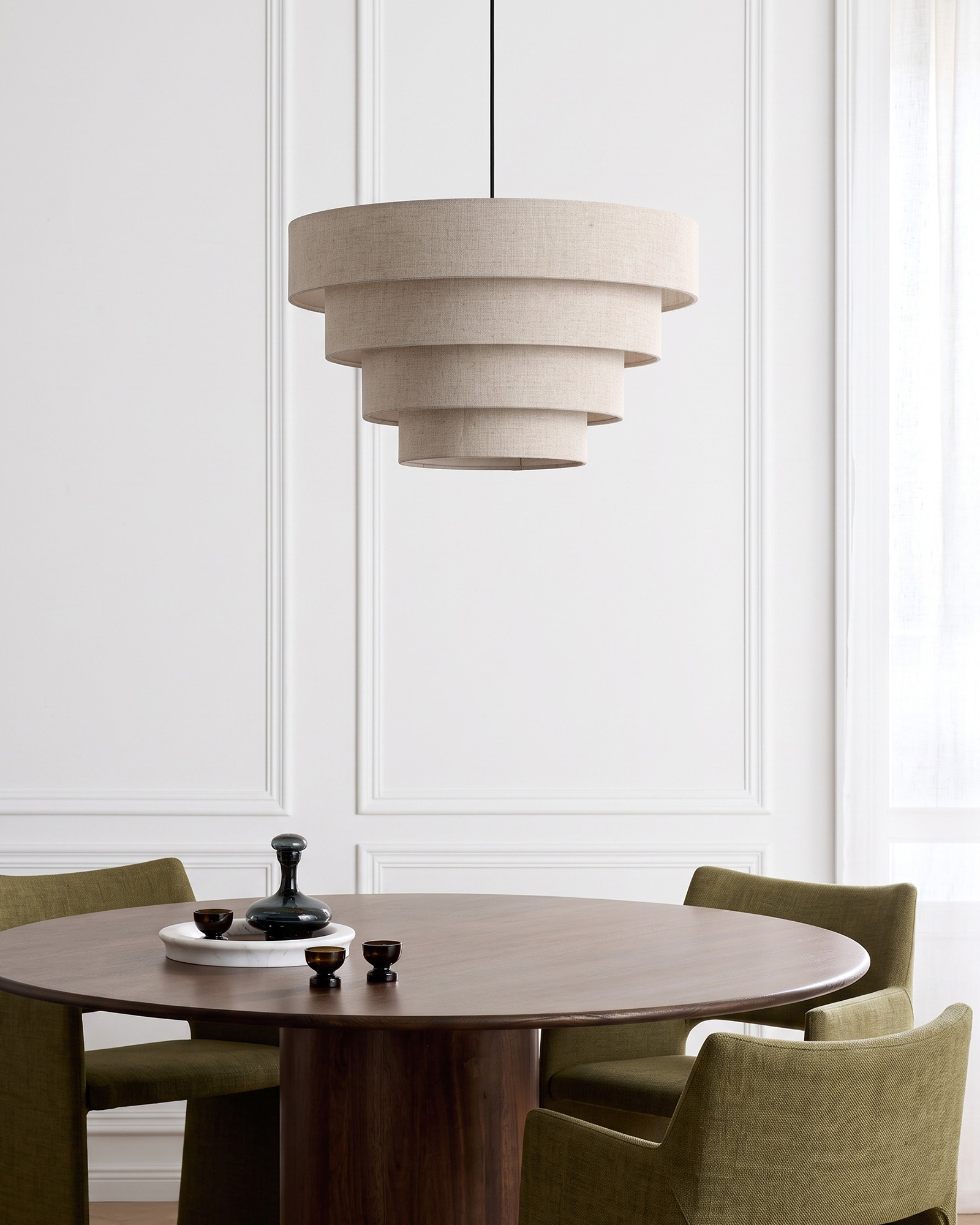 1222 Бежевая люстра Орсен LHLCH410324SWL LouvreHome